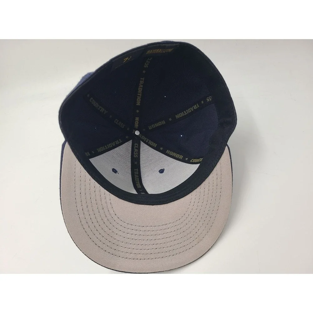 Baseballism Home Run Derby Dropping Bombs Fitted (Seems 7 3/8) Hat Cap Men Blue‎